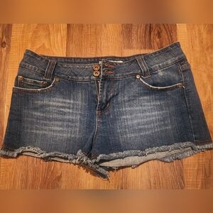 Deuce Jean Shaggy Hem Jean Shorts Junior 9